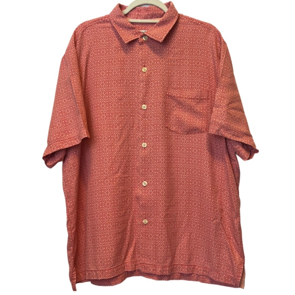 Tommy Bahamas Mens Print Button Down collored Shirt